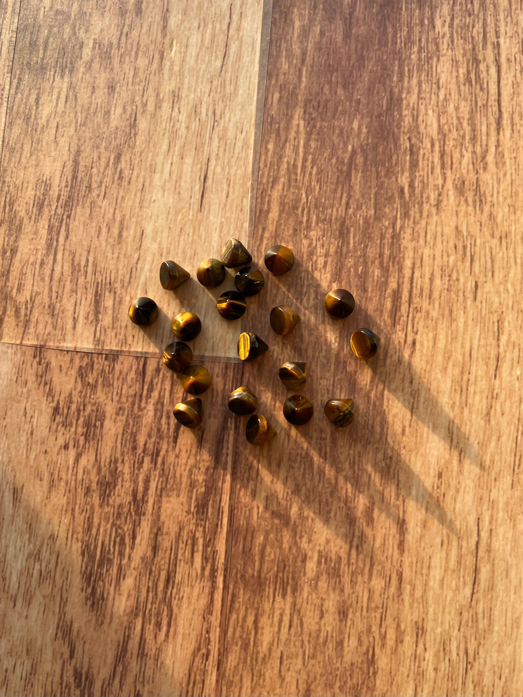 Natural Tiger Eye Cone Cabochons