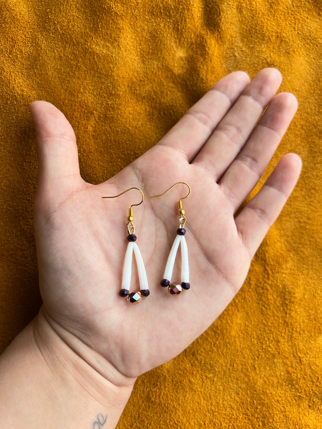 Dentalium Earrings #4